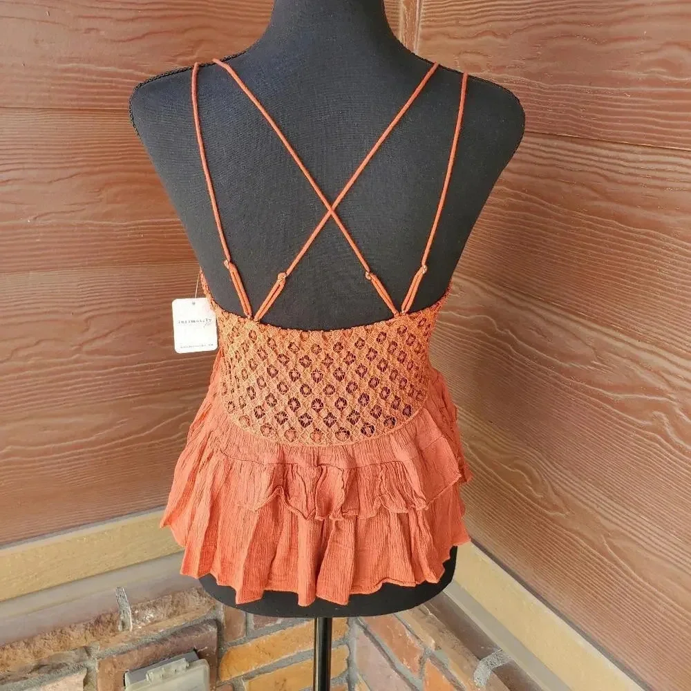 NWT Free People Adella Winding Road Cami Tank Top Size XS